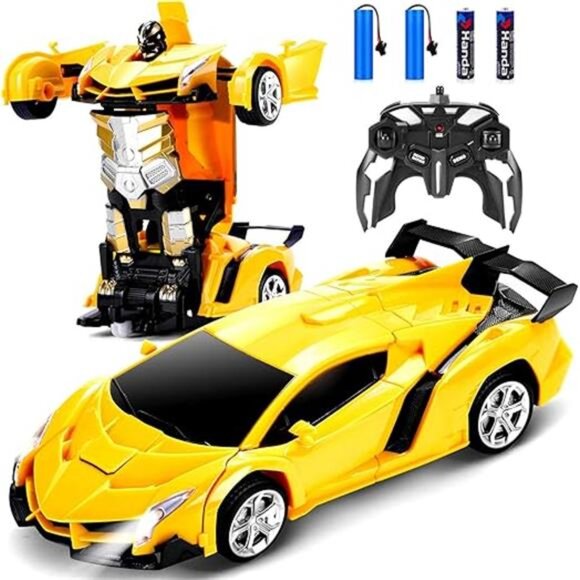 Remote Control Car - Transform Robot RC Cars Contains All Batteries: One-Button - Picture 7 of 7